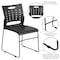 Flash Furniture Stack Chair, Plastic, Black, 17.50" H RUT-2-BK-GG - alternate 6