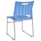 Flash Furniture Stack Chair, Blue Plastic, Sled Base RUT-2-BL-GG - alternate 5