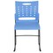 Flash Furniture Stack Chair, Blue Plastic, Sled Base RUT-2-BL-GG - alternate 7