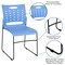 Flash Furniture Stack Chair, Blue Plastic, Sled Base RUT-2-BL-GG - alternate 4