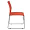 Flash Furniture Stack Chair, Orange Plastic, Sled Base RUT-2-OR-GG - alternate 5