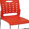 Flash Furniture Stack Chair, Orange Plastic, Sled Base RUT-2-OR-GG - alternate 9
