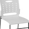 Flash Furniture Stack Chair, White Plastic, Sled Base RUT-2-WH-GG - alternate 3
