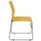 Flash Furniture Stack Chair, Yellow Plastic, Sled Base RUT-2-YL-GG - alternate 2