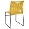 Flash Furniture Stack Chair, Yellow Plastic, Sled Base RUT-2-YL-GG - alternate 4
