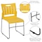 Flash Furniture Stack Chair, Yellow Plastic, Sled Base RUT-2-YL-GG - alternate 3