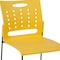 Flash Furniture Stack Chair, Yellow Plastic, Sled Base RUT-2-YL-GG - alternate 9