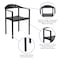 Flash Furniture Cafe Chair, Stackable, Plastic, Black RUT-418-BK-GG - alternate 8