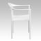 Flash Furniture Cafe Chair, Stackable, Plastic, White RUT-418-WH-GG - alternate 8