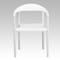 Flash Furniture Cafe Chair, Stackable, Plastic, White RUT-418-WH-GG - alternate 18