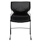 Flash Furniture Stack Chair, Plastic, Black, 31.75" H RUT-438-BK-GG - alternate 9