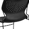 Flash Furniture Stack Chair, Plastic, Black, 31.75" H RUT-438-BK-GG - alternate 7
