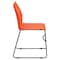 Flash Furniture Sled Stack Chair, Plastic, Air-Vent Bck, OR RUT-498A-ORANGE-GG - alternate 10