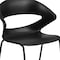 Flash Furniture Stack Chair, 440 lb. Capacity, Black RUT-4-BK-GG - alternate 6