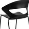 Flash Furniture Stack Chair, 440 lb. Capacity, Black RUT-4-BK-GG - alternate 9