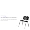 Flash Furniture Stack Chair, Plastic, Black, 29.75" H RUT-D01-BK-GG - alternate 4