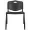 Flash Furniture Stack Chair, Plastic, Black, 29.75" H RUT-D01-BK-GG - alternate 9