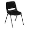 Flash Furniture Pad Stack Chair, Plastic, Black RUT-EO1-01-PAD-GG - alternate 7