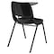 Flash Furniture Left Handed Tablet Arm Chair, Plastic, Blk, 21" W, 25.5" L, 32" H, Black RUT-EO1-01-PAD-LTAB-GG - alternate 2