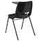 Flash Furniture Right Handed Tablet Arm Chair, Plastic, Bk, 21" W, 25.5" L, 32" H, Black RUT-EO1-01-PAD-RTAB-GG - alternate 4