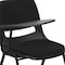 Flash Furniture Right Handed Tablet Arm Chair, Plastic, Bk, 21" W, 25.5" L, 32" H, Black RUT-EO1-01-PAD-RTAB-GG - alternate 9