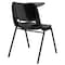 Flash Furniture Tablet Arm Chair, Left Hand Flip-Up, Blk, 21" W, 25.5" L, 32" H, Black RUT-EO1-BK-LTAB-GG - alternate 2