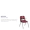 Flash Furniture Tablet Arm Chair, Right Hand Flip-Up, Burg, 21" W, 25.5" L, 32" H, Burgundy RUT-EO1-BY-RTAB-GG - alternate 4