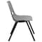 Flash Furniture Stack Chair, Ergo Shell, Plastic, Gray RUT-EO1-GY-GG - alternate 10