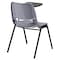Flash Furniture Tablet Arm Chair, Left Hand Flip-Up, Gray, 21" W, 25.5" L, 32" H, Gray RUT-EO1-GY-LTAB-GG - alternate 4