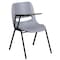 Flash Furniture Tablet Arm Chair, Right Hand Flip-Up, Gray, 21" W, 25.5" L, 32" H, Gray RUT-EO1-GY-RTAB-GG - alternate 3