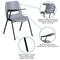 Flash Furniture Tablet Arm Chair, Right Hand Flip-Up, Gray, 21" W, 25.5" L, 32" H, Gray RUT-EO1-GY-RTAB-GG - alternate 7