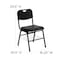 Flash Furniture Hercules Chair, 16-1/4 in W 20-1/2" L 29-1/2" H, Plastic Seat RUT-GK01-BK-BAS-GG - alternate 5