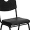 Flash Furniture Stack Chair, Plastic, Black, 400 lb. Capcty RUT-GK01-BK-GG - alternate 7