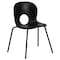 Flash Furniture Stack Chair, Plastic, Black RUT-NC258-BK-GG - alternate 6