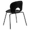 Flash Furniture Stack Chair, Plastic, Black RUT-NC258-BK-GG - alternate 8