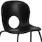 Flash Furniture Stack Chair, Plastic, Black RUT-NC258-BK-GG - alternate 4