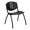 Flash Furniture Stack Chair, Plastic, Black RUT-NF01A-BK-GG - alternate 4