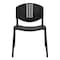 Flash Furniture Stack Chair, Plastic, Black RUT-NF01A-BK-GG - alternate 9