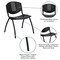 Flash Furniture Stack Chair, Plastic, Black RUT-NF01A-BK-GG - alternate 3