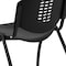 Flash Furniture Stack Chair, Plastic, Black RUT-NF01A-BK-GG - alternate 7