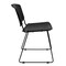 Flash Furniture Stack Chair, Plastic, Black w/Black Frame RUT-NF02-BK-GG - alternate 10