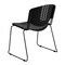 Flash Furniture Stack Chair, Plastic, Black w/Black Frame RUT-NF02-BK-GG - alternate 2