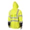 Radians Hi-Vis Rain Coat, PVC/Poly, Class 3 Hi-Vis Green / Black, 3XL RW07J-3ZGV-3X - alternate 3