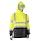 Radians Hi-Vis Rain Coat, PVC/Poly, Class 3 Hi-Vis Green / Black, 3XL RW07J-3ZGV-3X - alternate 4