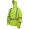 Radians Hi-Vis Rain Coat, RipStop Polyester, Class 3 Type R, Hi-Vis Green, L RW11-3ZGR-L - alternate 1