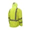Radians Hi-Vis Rain Coat, RipStop Polyester, Class 3 Type R, Hi-Vis Green, L RW11-3ZGR-L - alternate 6