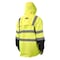Radians Hi-Vis Rain Jacket, Oxford, Class Type R Class 3 Hi-Vis Green, 3XL RW30-3Z1Y-3X - alternate 2