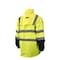 Radians Hi-Vis Rain Jacket, Oxford, Class Type R Class 3 Hi-Vis Green, 3XL RW30-3Z1Y-3X - alternate 4