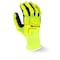 Radians Hi-Vis Impact Coated Gloves, Foam Nitrile, Sandy, Palm, Hi-Vis Yellow, 2X RWG21XXL - alternate 2