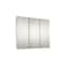 Ketcham 36" x 30" Fully Recessed Beveled Edge Tri-View Medicine Cabinet R-3630BV - alternate 1